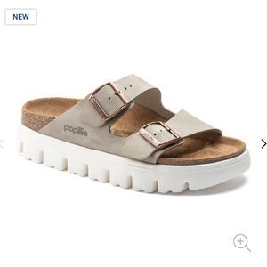 Platform Papillio Birkenstocks size 8